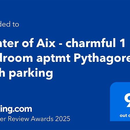 Centre D'Aix - Charmant Appartement 1 Chambre Pythagore Avec Parking Aix-en-Provence Eksteriør bilde